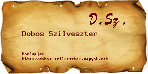 Dobos Szilveszter névjegykártya